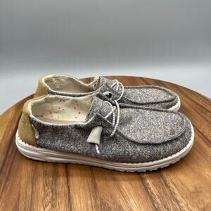 Hey Dude Wendy Shoes Womens 8 Slip On Lightweight Mustard Mix Casual Summer